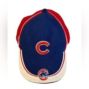 VTG Y2K CHICAGO CUBS Velcro Strapback Hat‎ Twins Enterprise MLB Genuine Merch OS